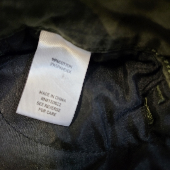 Zoë + Phoebe Camo Skinny Jeans Womens Size 12 High Rise Stretch Army Green Pants - Picture 3 of 5